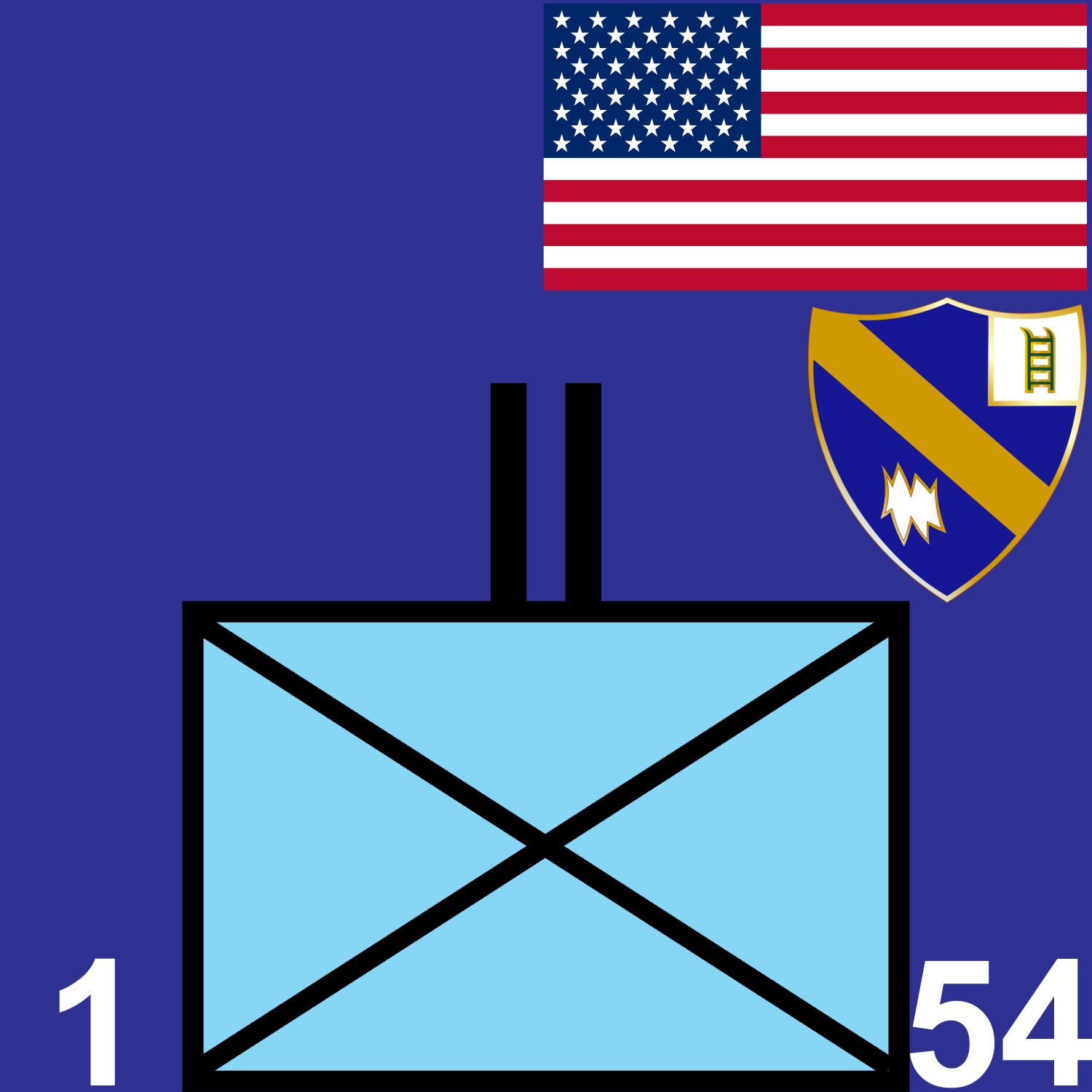 1st Battalion, 54th Infantry marker